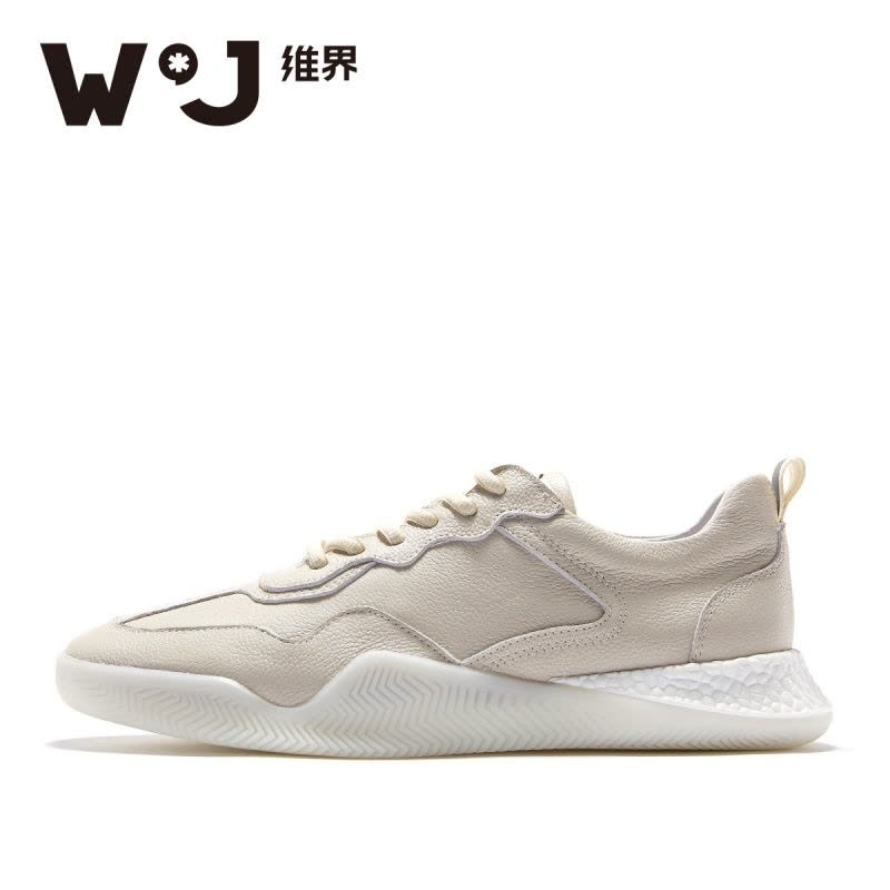 维界新款男鞋时尚低帮真皮休闲鞋韩版潮流板鞋男个冬季潮鞋图片