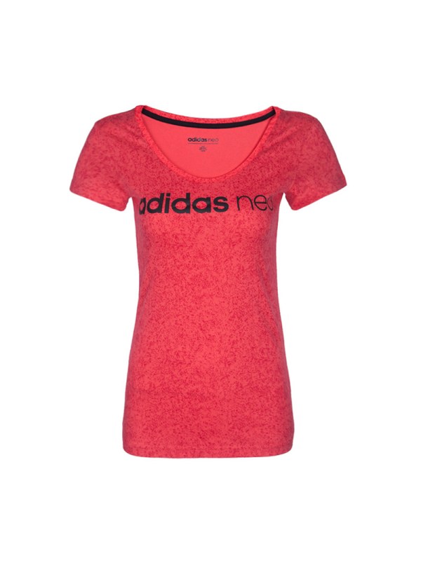 ADIDAS阿迪达斯NEO夏季女子运动透气圆领短袖T恤BK6929