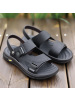 凉鞋男夏季新款真皮外穿潮流爸爸两用开车沙滩鞋软底凉拖鞋