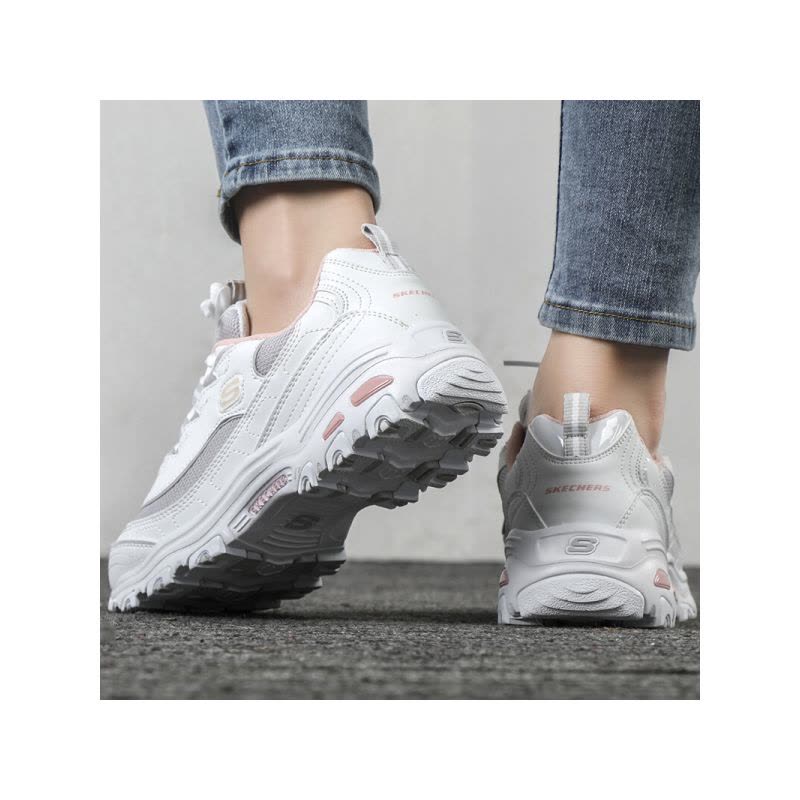 SKECHERS(斯凯奇)D\’LITES系列时尚绑带运动鞋春季女子休闲鞋66666214-WGYP图片