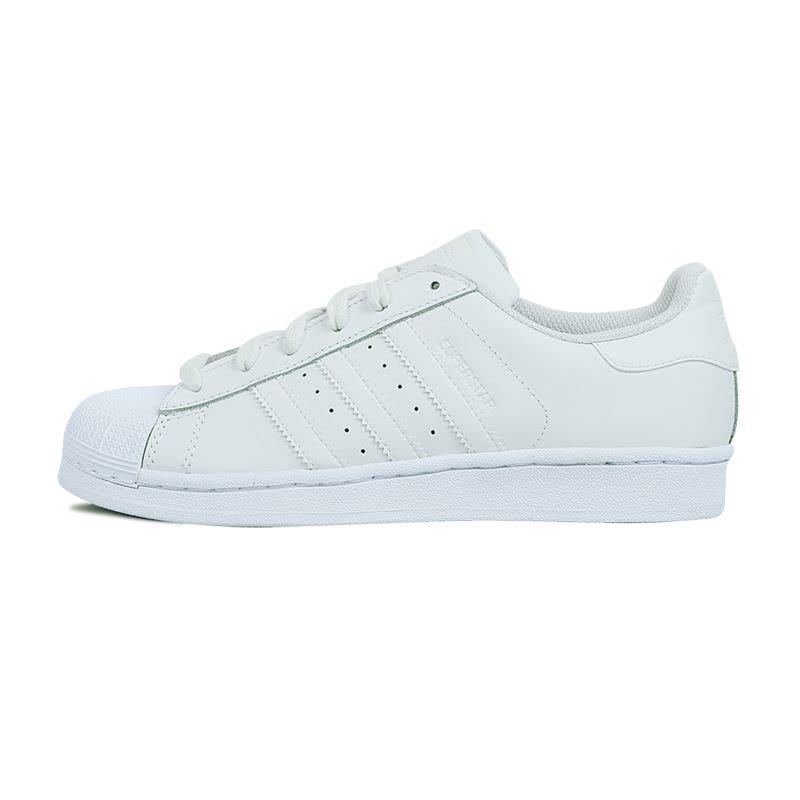 阿迪达斯Adidas三叶草男鞋女鞋全白纯白贝壳头运动休闲板鞋B27136图片