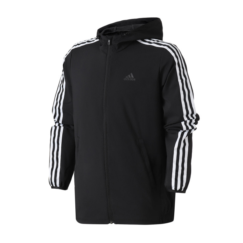 【自营】adidas男服外套夹克防风连帽休闲运动服DW4600