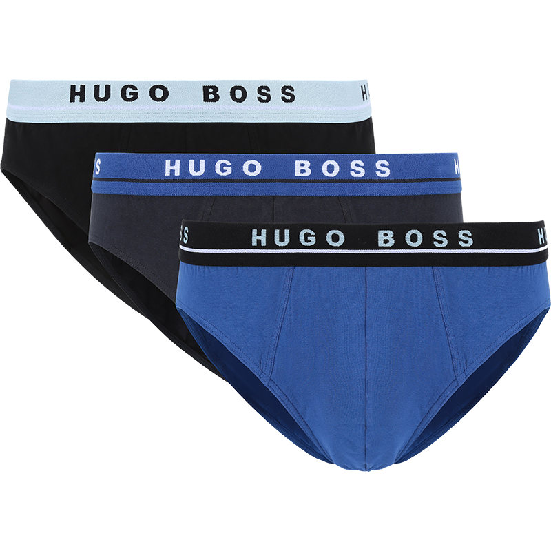 雨果博斯 HUGO BOSS 男士 棉质三角内裤三件套装50453315