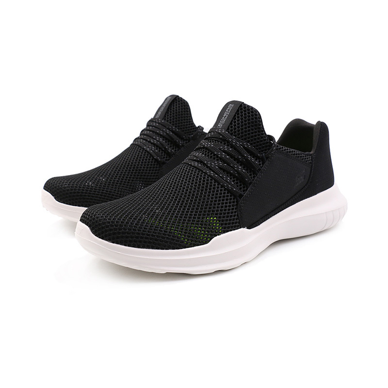 Skechers斯凯奇跑步鞋男鞋2019新款跑步训练休闲运动鞋54365/BKW/WGY
