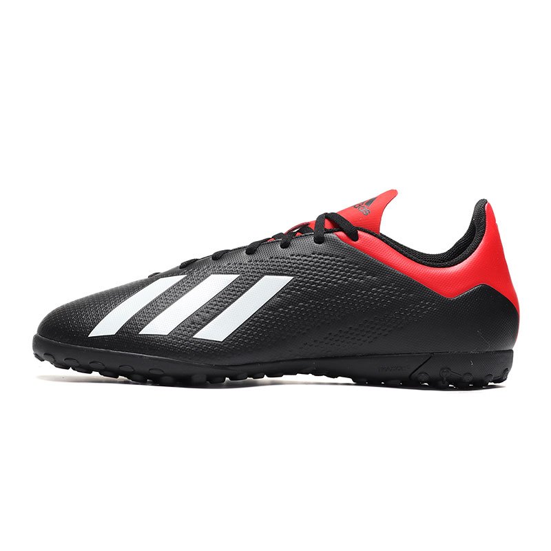 【自营】adidas男鞋足球鞋X 18.4 TF训练比赛运动鞋BB9412 BB9412黑色+红色+白色