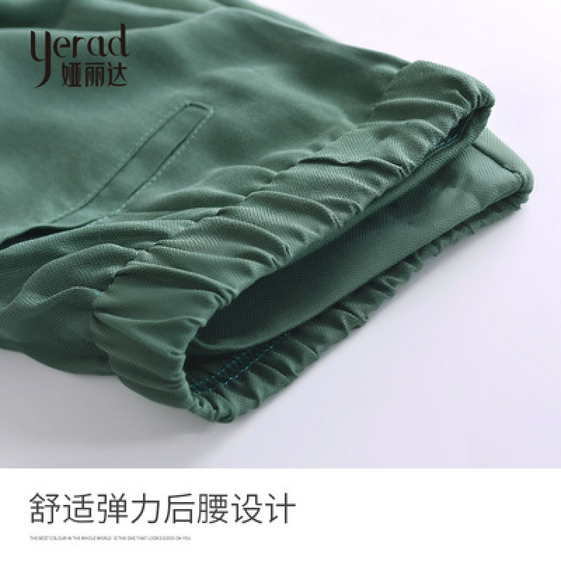 娅丽达女裤垂感阔腿裤女薄款2019夏季大码直筒宽松裤子休闲裤U2412