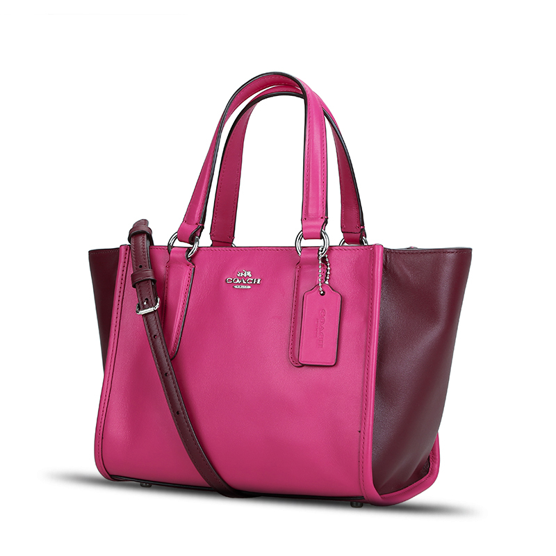 COACH/蔻驰 女包拼色迷你手拎斜挎蝙蝠包 38291 (32)22.5x18x14CM