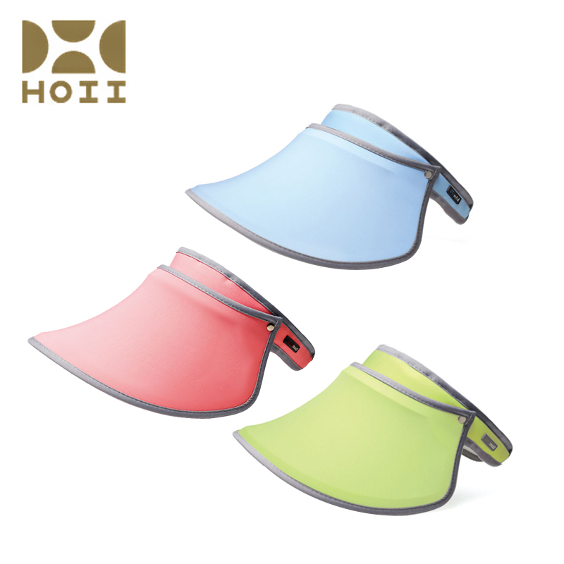 官方正品 台湾后益hoii 范冰冰同款伸缩遮阳帽夏季防晒帽 蓝色款