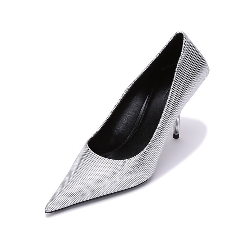 BALENCIAGA 巴黎世家 女士皮革尖头高跟鞋 572879 WBB20