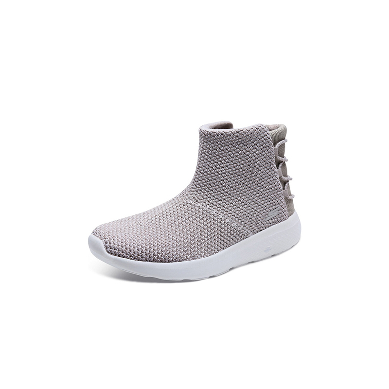 Skechers斯凯奇女鞋秋冬季休闲短靴编织毛里一脚套保暖靴子14617