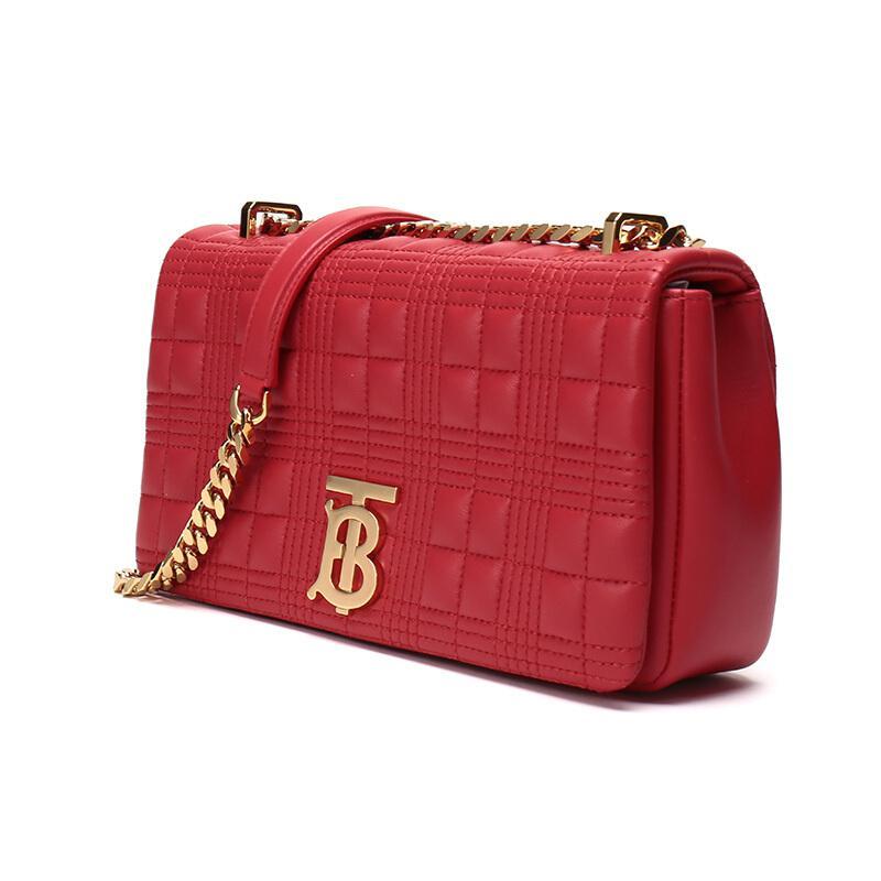 BURBERRY 博柏利 女士皮质Lola小号绗缝萝纳包单肩斜挎包 80208491