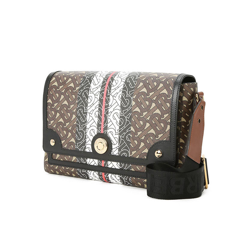 预售burberry博柏利note单肩包斜挎包口盖包中号tb标识tblogo织物