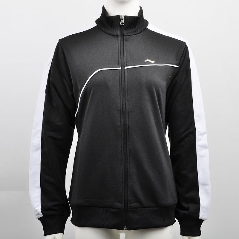 李宁(li-ning)运动服女子训练运动透气开衫运动女外套羽毛球服 awdj