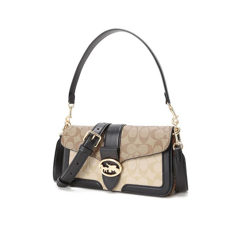 COACH 蔻驰 F 女士斜挎包 通勤肩背包 织物拼皮5509图片