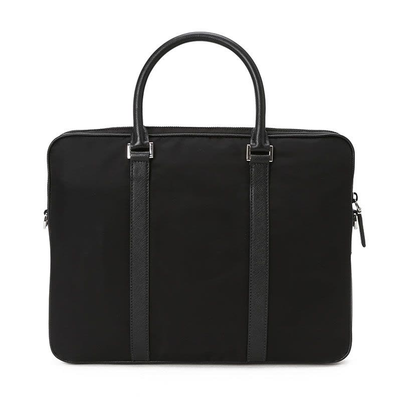 普拉达 PRADA Nylon 公文包 三角LOGO标尼龙2VE368 YOS银扣 男士手提包图片