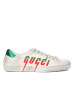古驰GUCCI Ace 脏脏鞋 油漆光面皮576137红绿尾 男士低帮鞋运动鞋