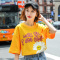 马克华菲女装小雏菊体恤2020新款夏季网红T恤女韩版宽松短袖上衣