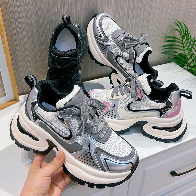 吸膜底老爹鞋女春季新款女鞋休闲鞋女式跑步运动鞋增高单鞋潮