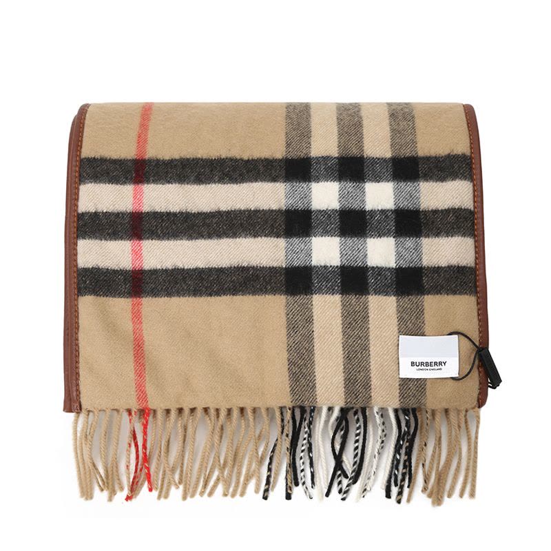 博柏利 BURBERRY 围巾 字母印字标毛质织物 男女同款围巾丝巾披肩 8024510图片