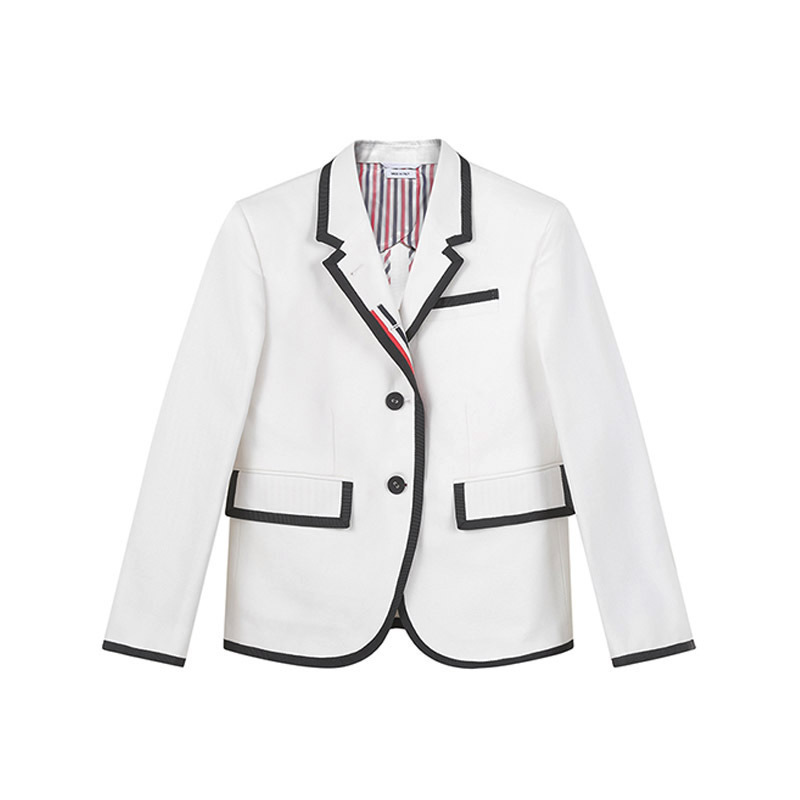 汤姆·布朗 THOM BROWNE 女士棉质FIT 3高袖笼版型西服外套上衣九分袖学院风FBC010B 07554