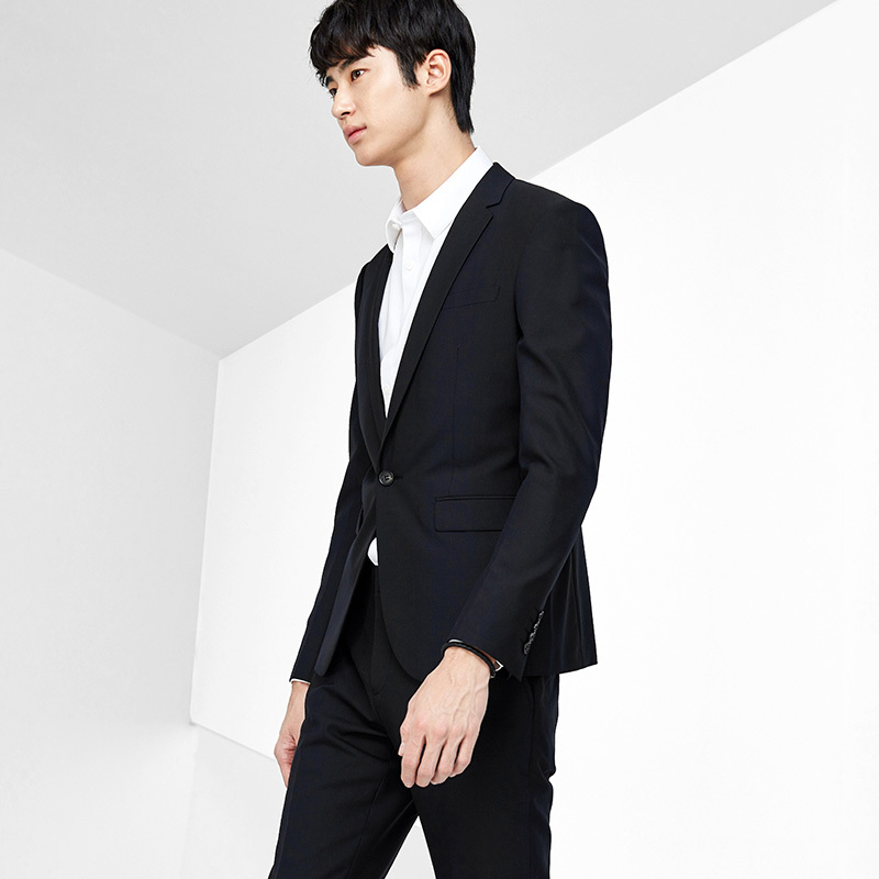 gxg男装春季潮流热卖都市时尚男士藏青色套西西装