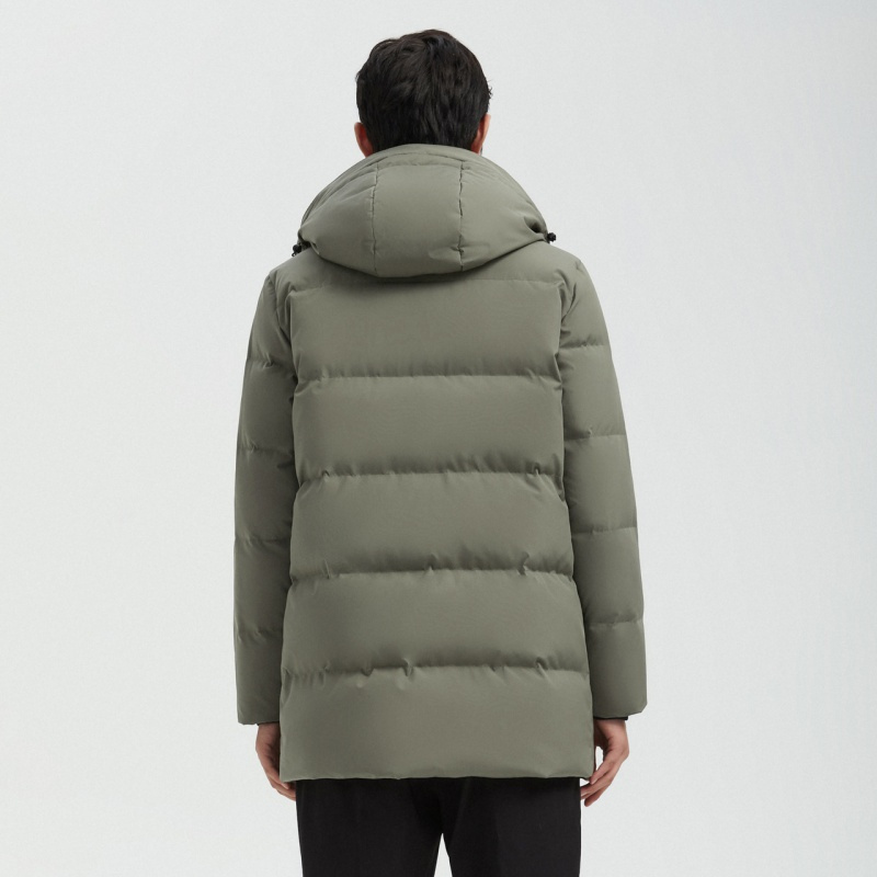波司登2020冬新款男中长款可脱卸帽保暖加厚羽绒服外套B00145123