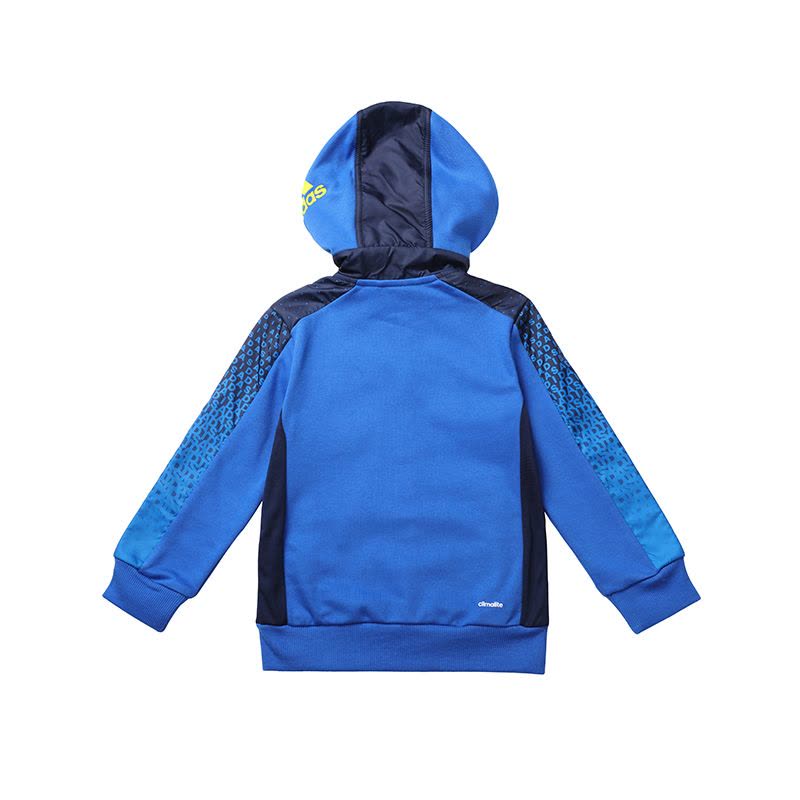 Adidas阿迪达斯童装新款男女小童针织运动连帽卫衣夹克外套AY4655图片