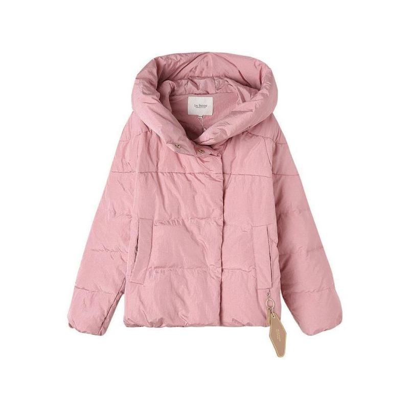 拉贝缇羽绒服女短款拉夏贝尔2019新款冬季黑色韩版时尚面包服外套60007106