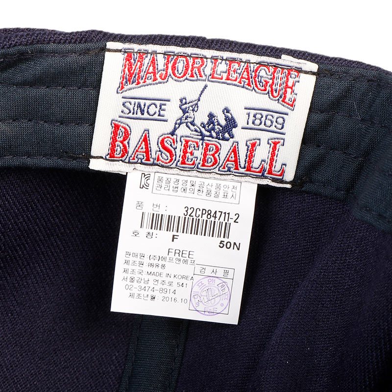 MLB棒球帽NY洋基队男女黑色遮阳帽可调节嘻哈帽鸭舌帽子32CP84711-50N
