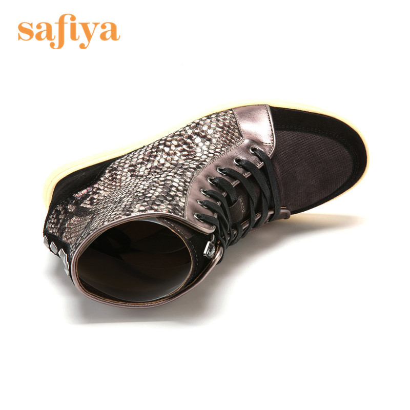 索菲娅Safiya牛皮圆头高跟系带印花深口女鞋SF44110188