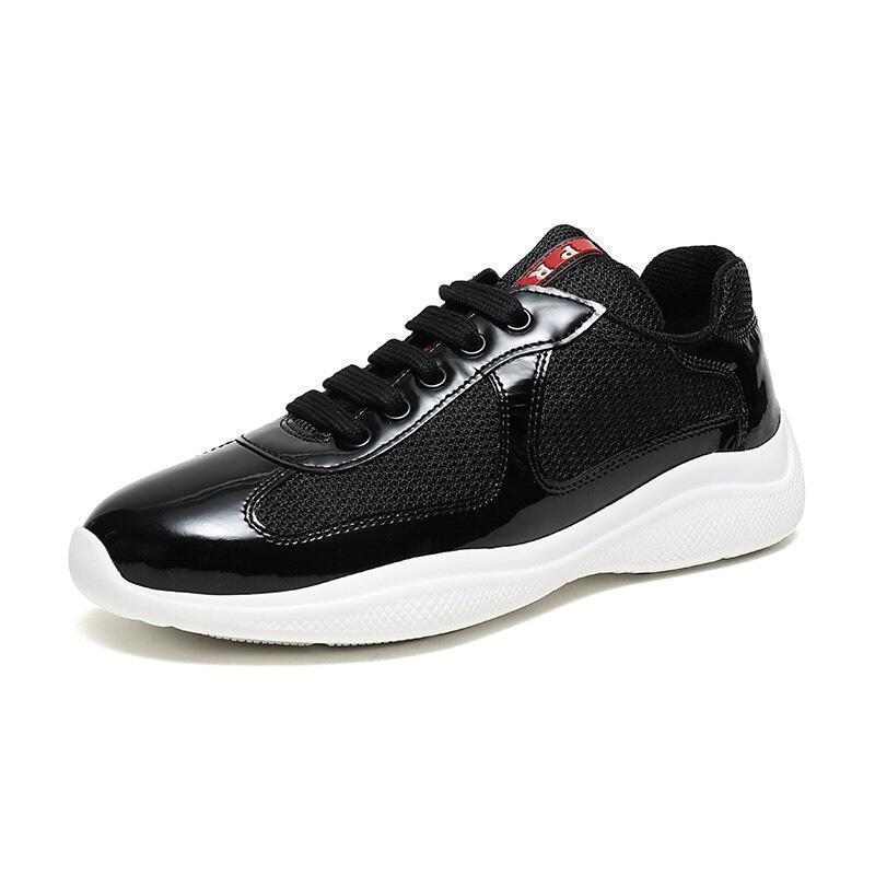 prada普拉达女士织物配皮系带休闲鞋运动鞋3e6420asz