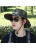 2020男遮阳帽夏户外登山旅游防晒防紫外线太阳帽大帽檐钓鱼渔夫帽