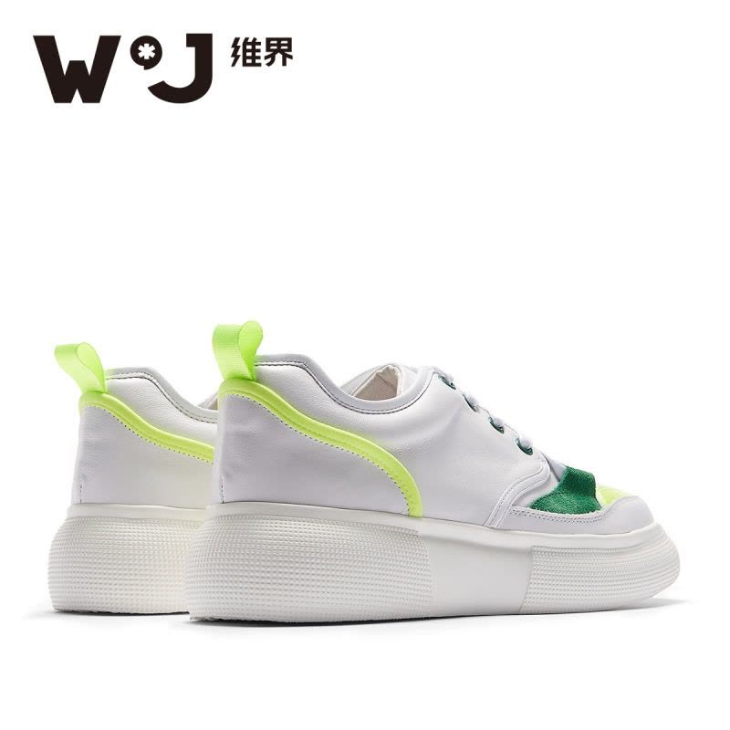 维界男鞋秋小白鞋男休闲鞋韩版时尚舒适潮流厚底板鞋ins火的鞋子图片