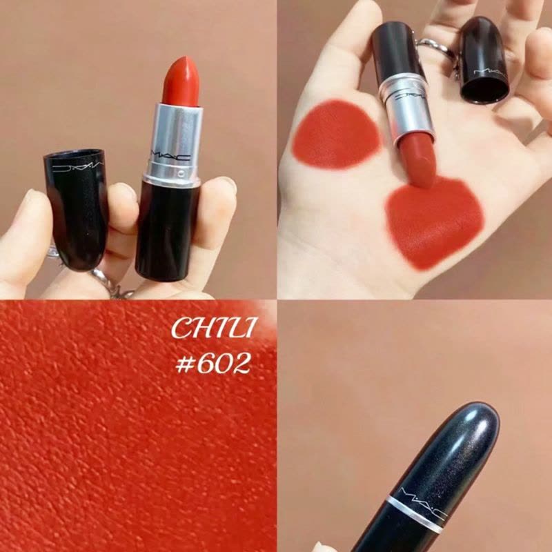 魅可 经典柔感哑光唇膏 3g #602[人气小辣椒]#646[棕红脏橘色]#612[冷调大红色]图片
