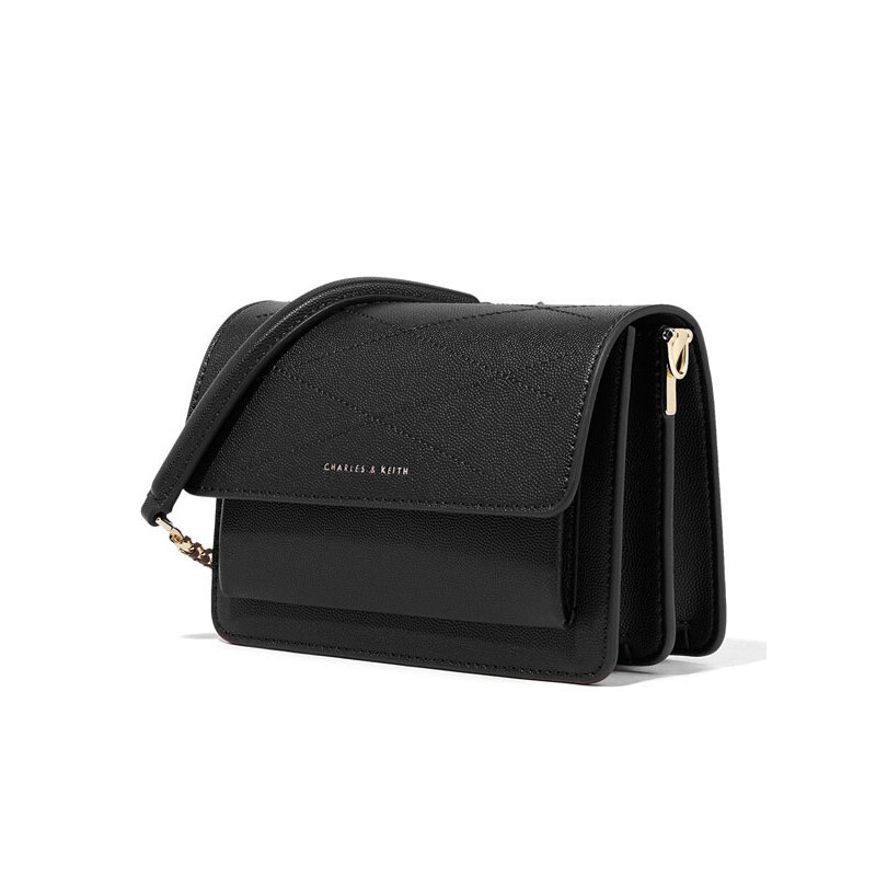 charleskeith小ck小方包ck280780285欧美风琴翻盖单肩包斜挎女包