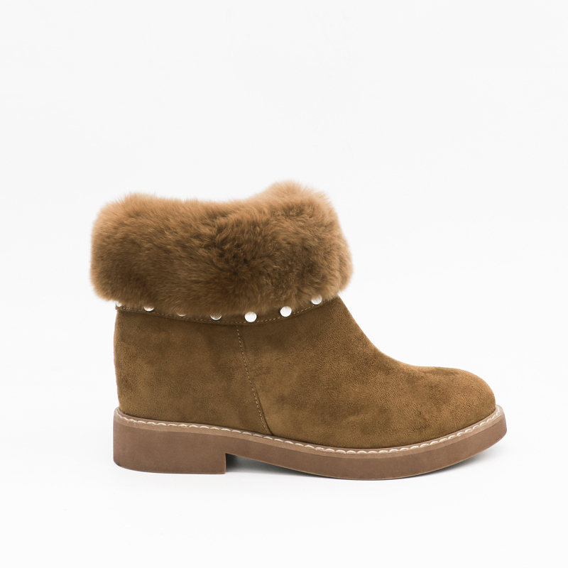 itsq冬季女士雪地靴经典紧身系列钻石短靴女鞋