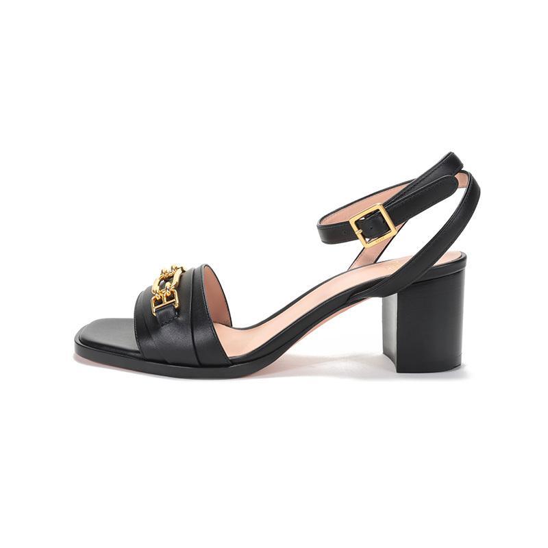 BALLY 巴利 女士 牛皮马衔扣凉鞋高跟鞋DOSSY 55