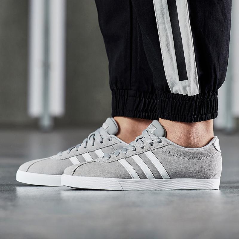 adidas女鞋板鞋低帮网球文化休闲运动鞋AW4209
