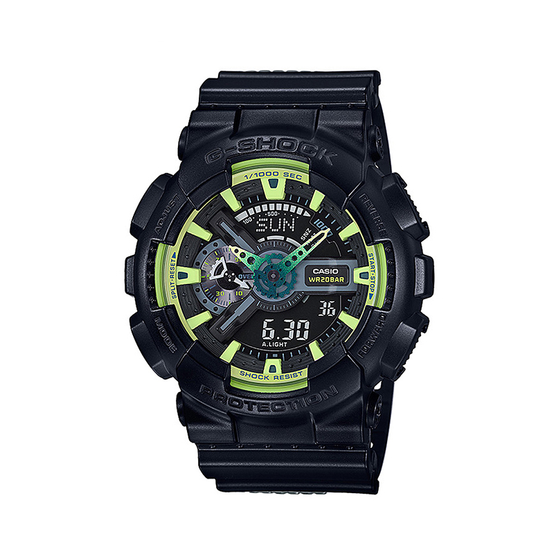 CASIO卡西欧 石英表 男 G-SHOCK系列日韩品牌运动休闲男士表GA-110LY-1A