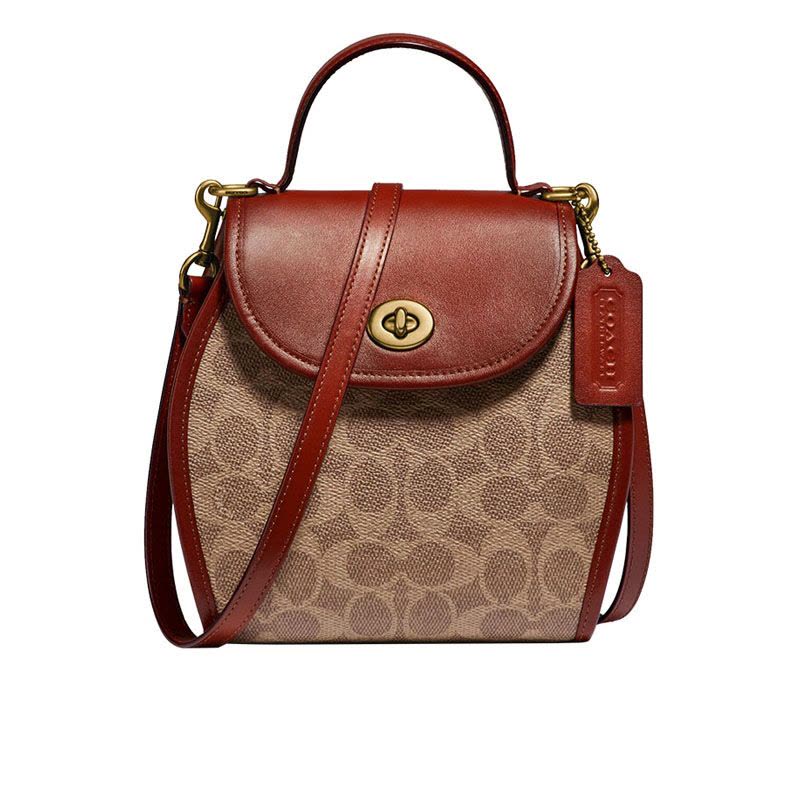 【预定】COACH/蔻驰 旋转扣斜挎包 142 18*17*7CM图片