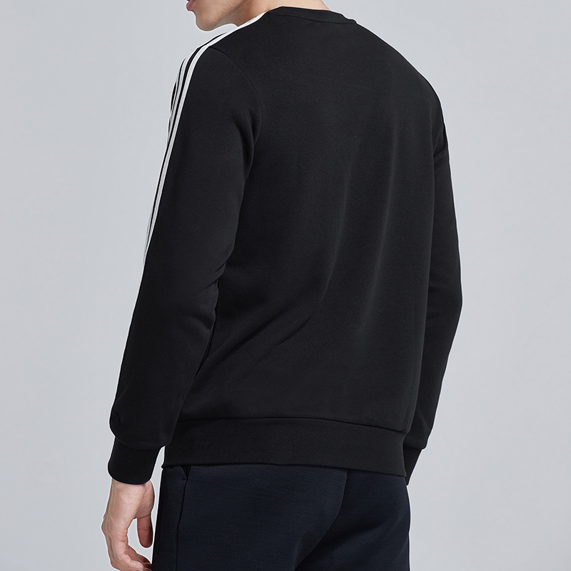 adidas男服卫衣圆领套头衫针织运动休闲运动服DQ3083