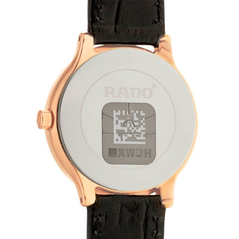 雷达(RADO)瑞士手表 晶萃系列 优雅风范石英女表 女士腕表 28mm盘皮带 R30555105