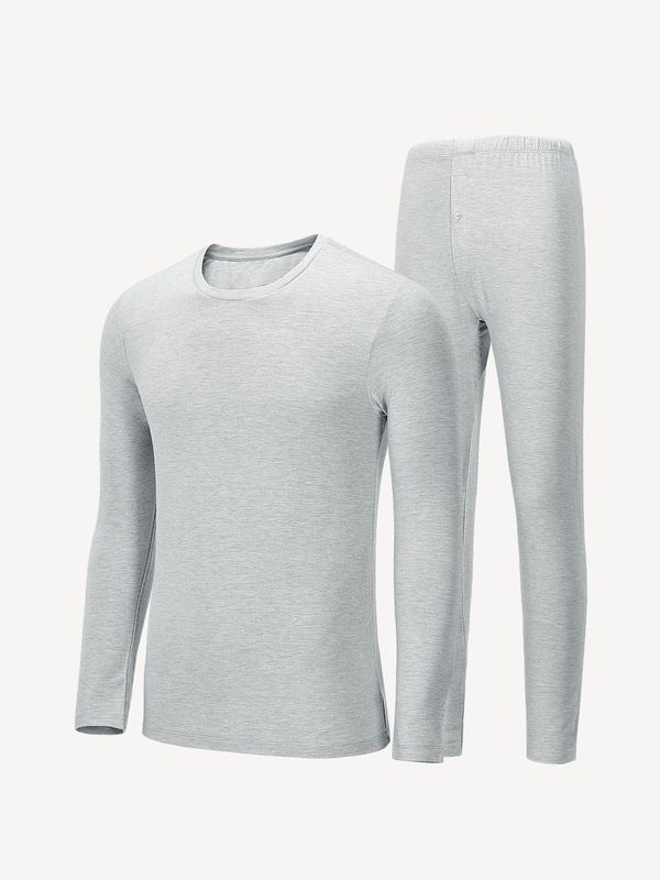 HLA海澜之家莫代尔保暖内衣套装秋冬男士基础棉毛衫秋衣秋裤HUTAJ3R005A