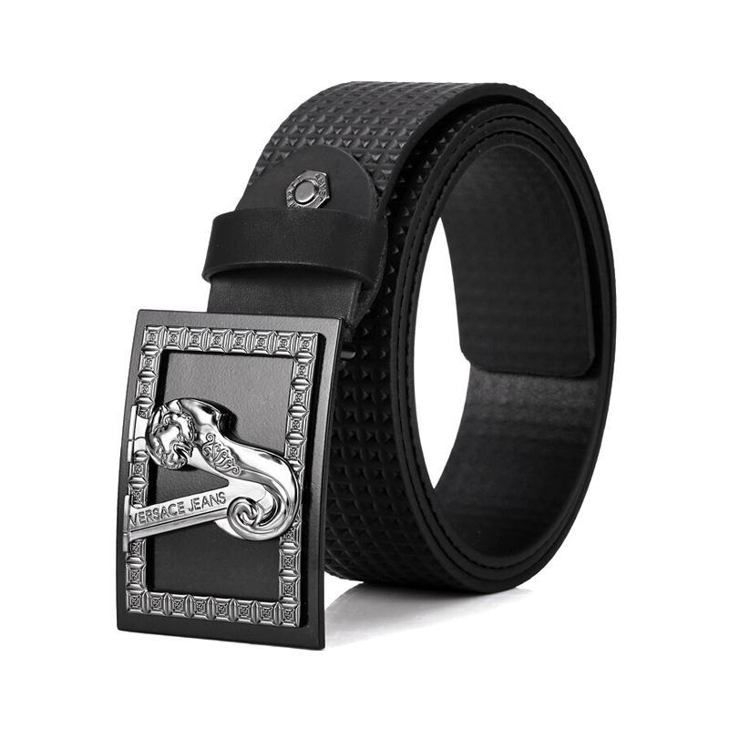 Versace JEANS 范思哲 男士皮革板扣式皮带腰带 D8YTBF02 70938