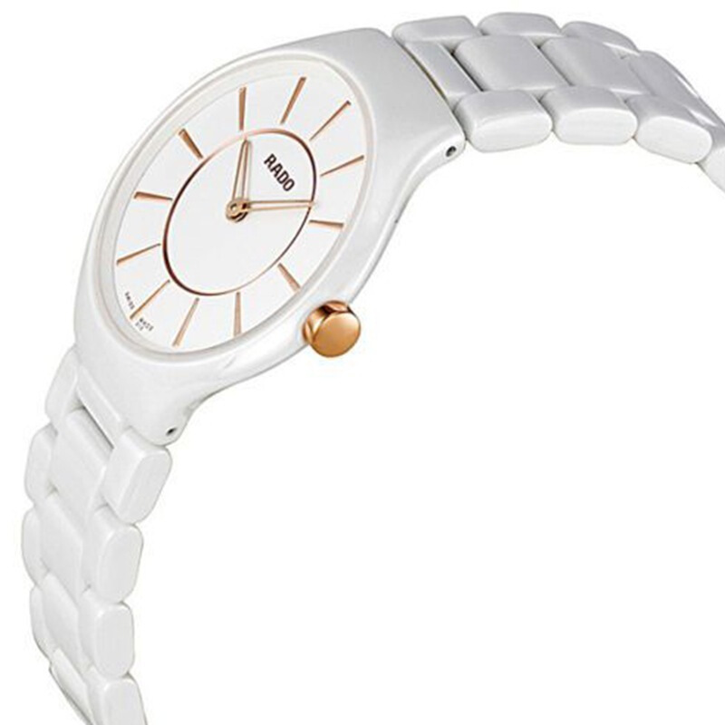 雷达(RADO)瑞士手表真系列时尚休闲简约商务石英女士手表R27958102