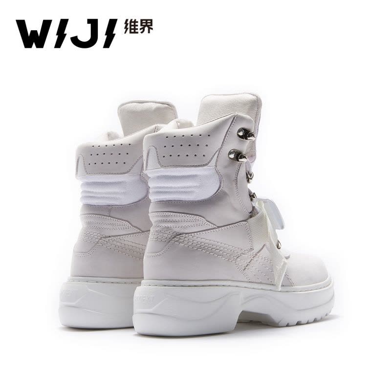 WIJI2019春季新款时装靴休闲时尚潮流女靴青春个性欧美气质女鞋女图片