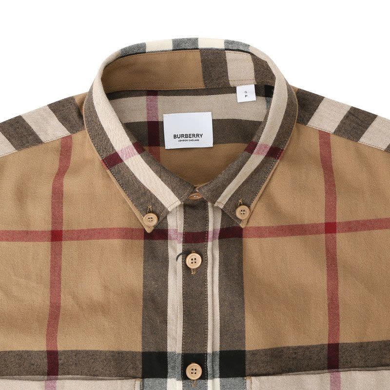 博柏利 BURBERRY VINTAGE 长袖衬衫 经典格纹棉质 男女同款衬衫 4565531图片