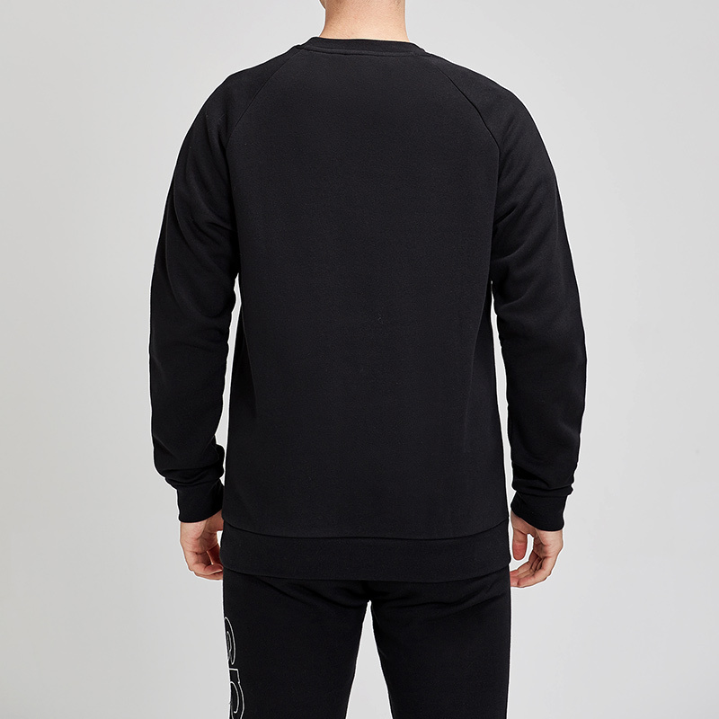 Adidas阿迪达斯三叶草男装运动服圆领套头加绒卫衣DV1555