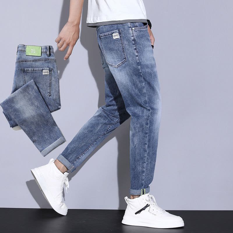 Ceba牛仔裤男 宽松男士九分牛仔裤子2022百搭 牛仔裤广东新塘镇男图片