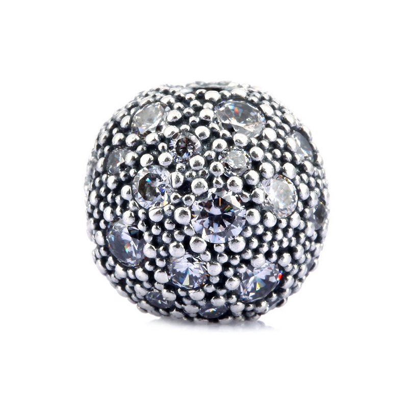 PANDORA潘多拉 925银固定夹星空-791286CZ珐琅串饰挂件DIY